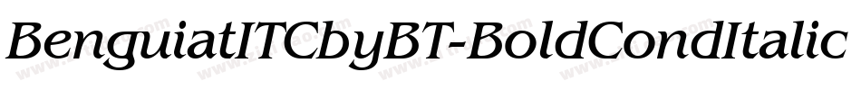 BenguiatITCbyBT-BoldCondItalic字体转换