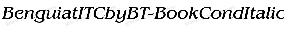 BenguiatITCbyBT-BookCondItalic字体转换
