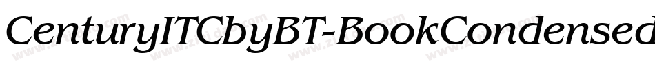 CenturyITCbyBT-BookCondensed字体转换