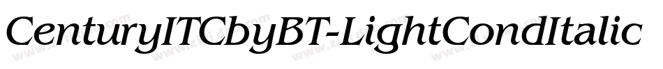 CenturyITCbyBT-LightCondItalic字体转换