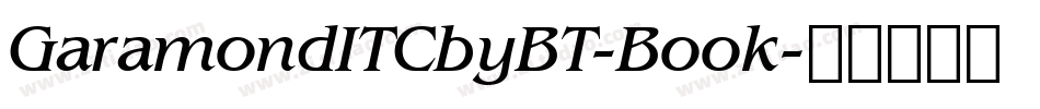 GaramondITCbyBT-Book字体转换