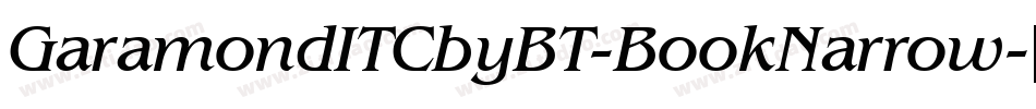 GaramondITCbyBT-BookNarrow字体转换