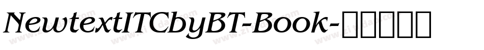 NewtextITCbyBT-Book字体转换