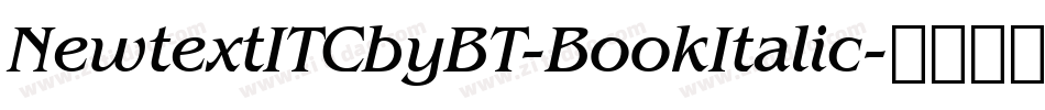 NewtextITCbyBT-BookItalic字体转换