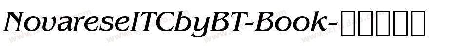 NovareseITCbyBT-Book字体转换