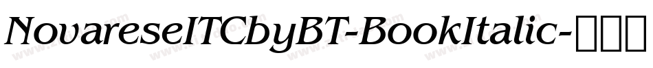 NovareseITCbyBT-BookItalic字体转换