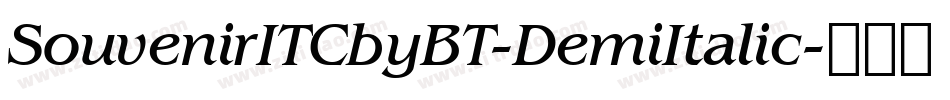 SouvenirITCbyBT-DemiItalic字体转换