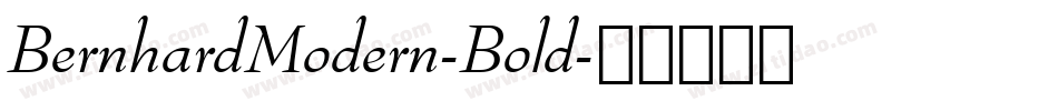 BernhardModern-Bold字体转换
