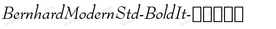 BernhardModernStd-BoldIt字体转换