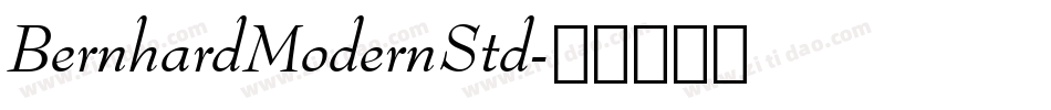 BernhardModernStd字体转换