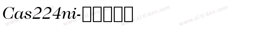 Cas224ni字体转换