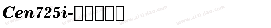 Cen725i字体转换