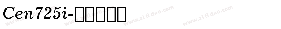 Cen725i字体转换
