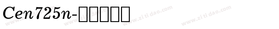 Cen725n字体转换