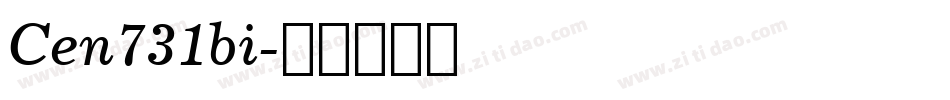 Cen731bi字体转换