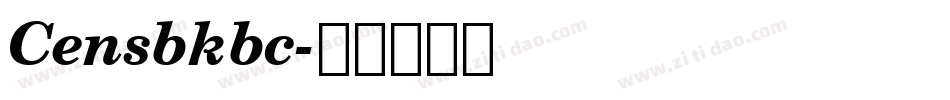 Censbkbc字体转换