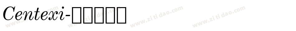 Centexi字体转换