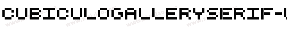CubiculogallerySerif-w2en字体转换