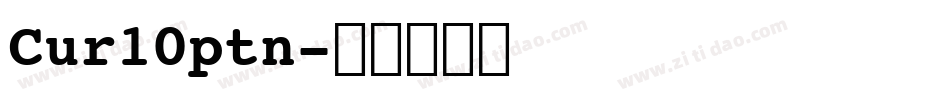 Cur10ptn字体转换