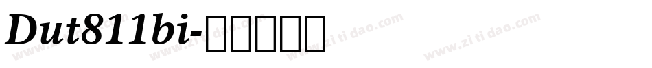 Dut811bi字体转换