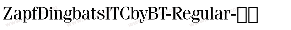 ZapfDingbatsITCbyBT-Regular字体转换