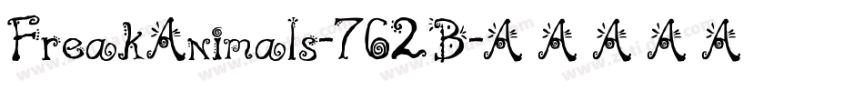 FreakAnimals-762B字体转换