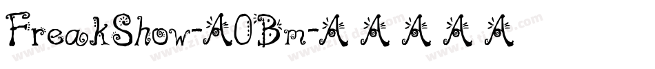 FreakShow-A0Bm字体转换