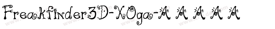 Freakfinder3D-XOga字体转换