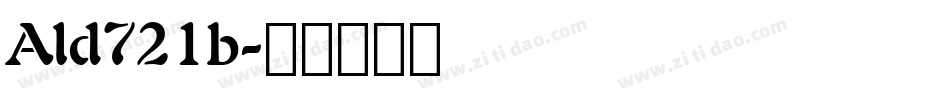 Ald721b字体转换