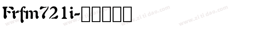 Frfm721i字体转换