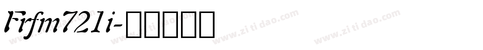 Frfm721i字体转换