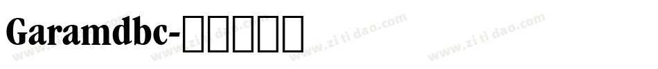 Garamdbc字体转换
