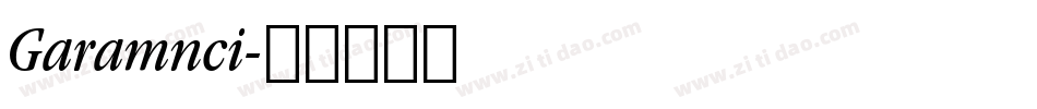 Garamnci字体转换