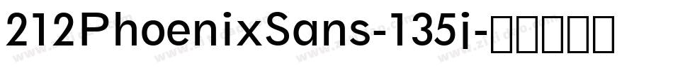 212PhoenixSans-135j字体转换