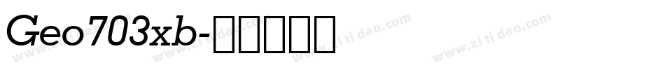 Geo703xb字体转换