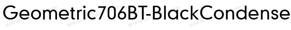 Geometric706BT-BlackCondensedB字体转换