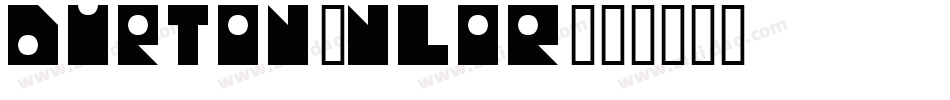 Burton-nLoR字体转换