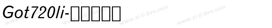 Got720li字体转换