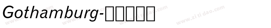Gothamburg字体转换