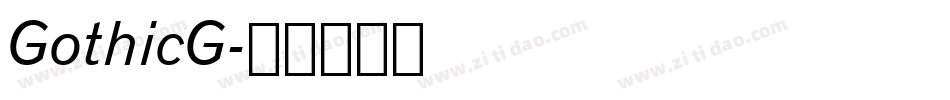 GothicG字体转换