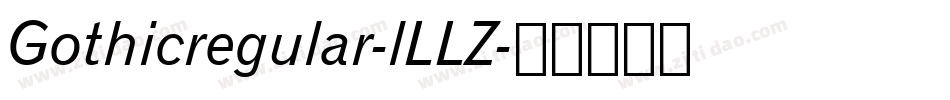 Gothicregular-lLLZ字体转换
