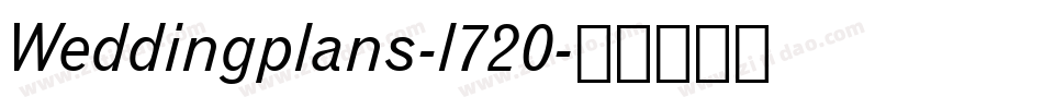 Weddingplans-l720字体转换