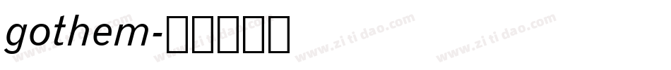 gothem字体转换