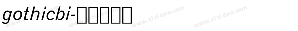 gothicbi字体转换