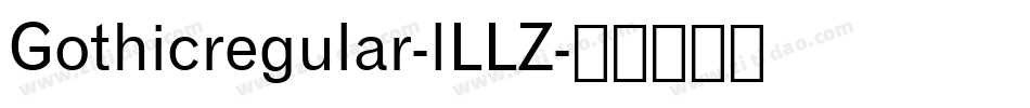 Gothicregular-lLLZ字体转换