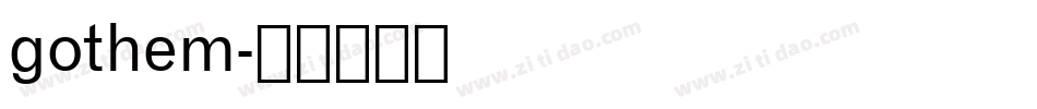 gothem字体转换