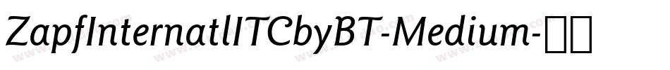 ZapfInternatlITCbyBT-Medium字体转换
