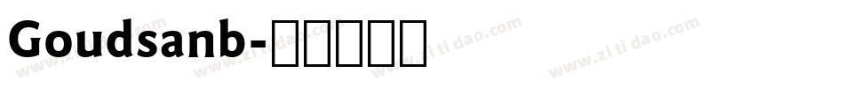 Goudsanb字体转换