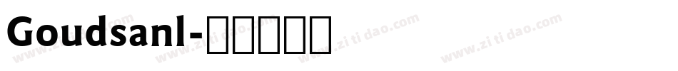 Goudsanl字体转换