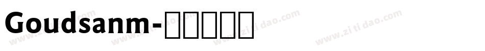 Goudsanm字体转换
